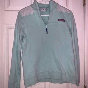 Light blue vineyard vines quarter zip